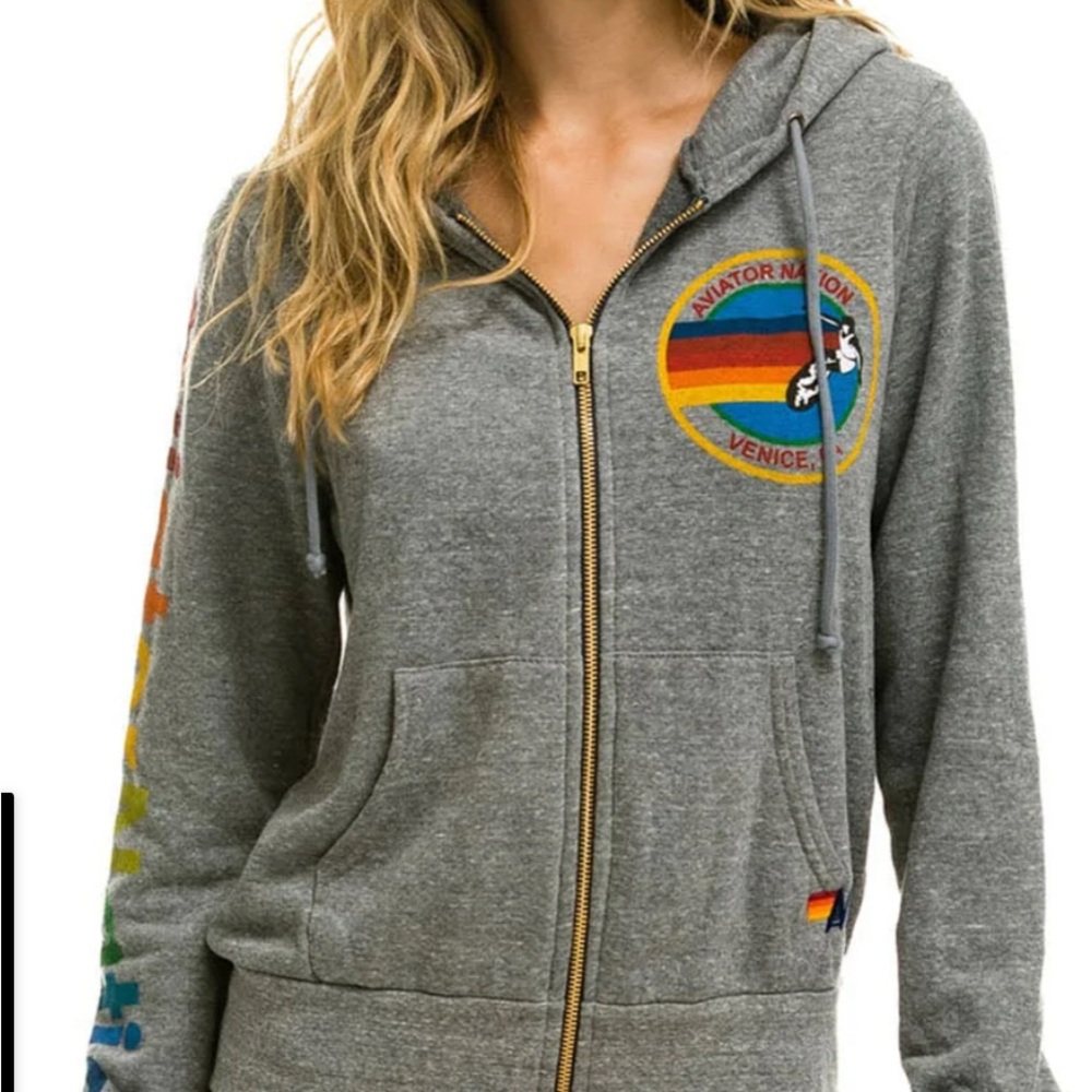 AVIATOR NATION NWT Gray Hoodie size XS